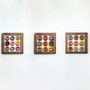 Wallity UKZM062 Conjunto de 3 Pinturas Decorativas Multicolor con Marco de Madera